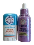 Megababe Thigh Rescue Stick + Apres Shave Oil Beauty Bundle Set New. Price: $14.99.