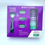 Schick Hydro Silk 5 Sensitive Care Pc Shaving Gift Set 4 Refills + Shave Gel New. Price: $17.60.