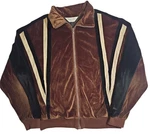 Vintage Dior Monsieur Velour Track Jacket Brown Black Cream Stripe Retro Mens Pre-owned. Price: $85.00.