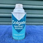 Vintage Colgate Instant Shave Menthol Shaving Cream 11 Oz New. Price: $30.00.